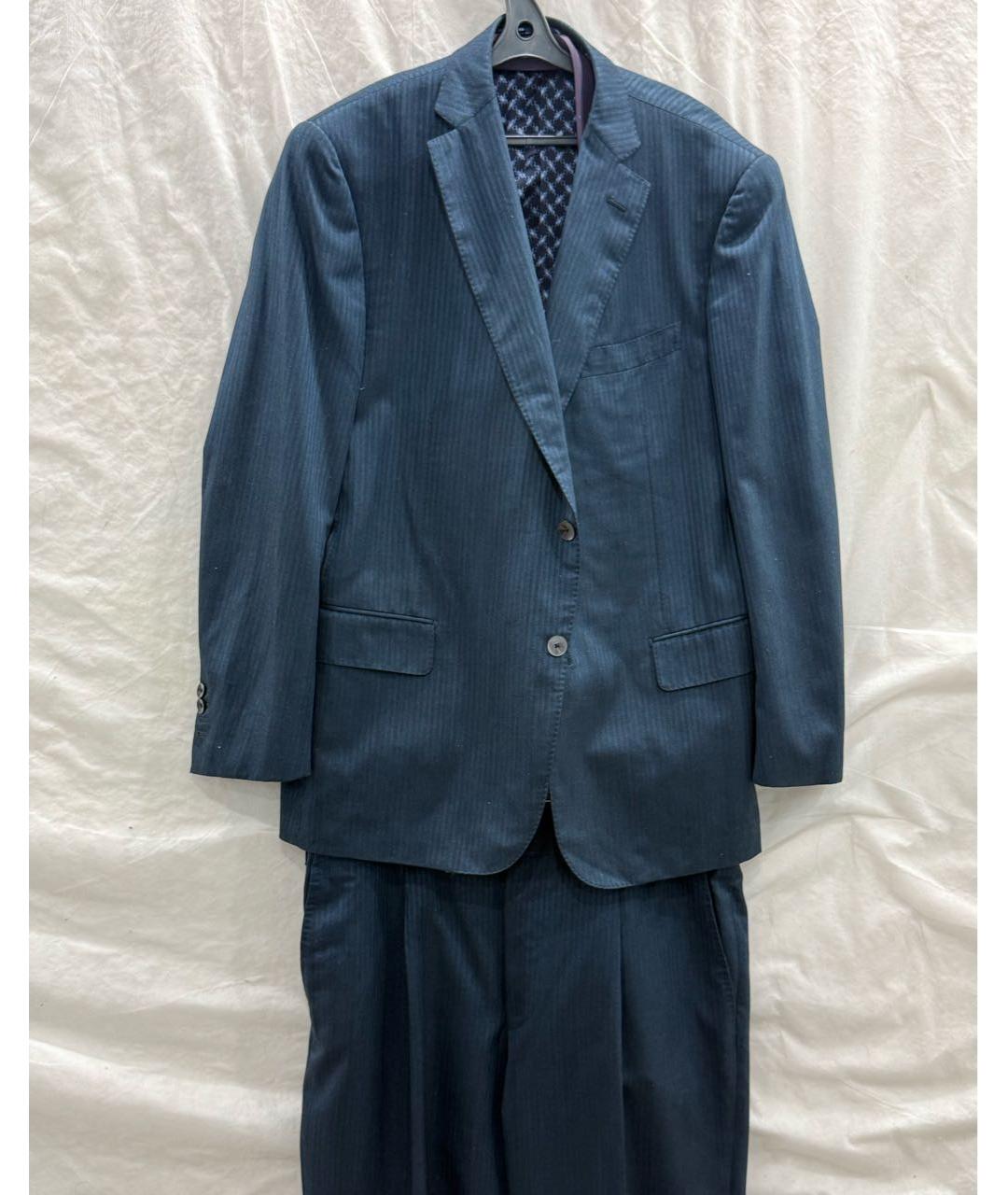 ZILLI Темно-синий классический костюм, фото 2