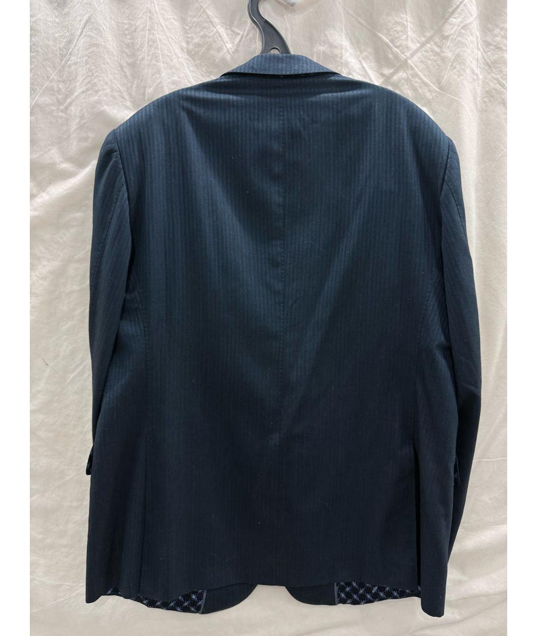 ZILLI Темно-синий классический костюм, фото 5