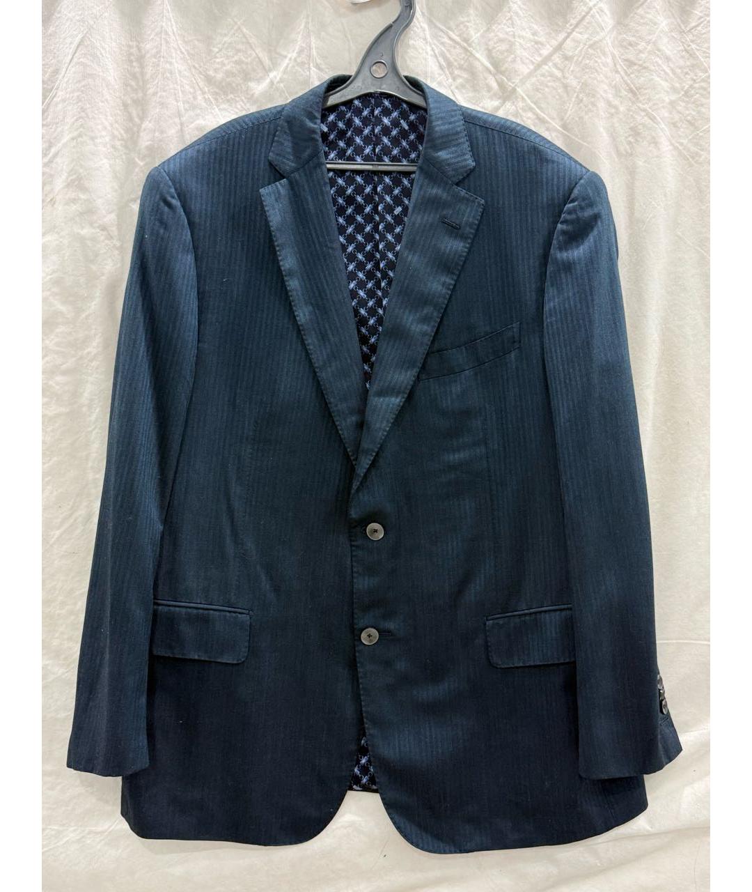 ZILLI Темно-синий классический костюм, фото 4