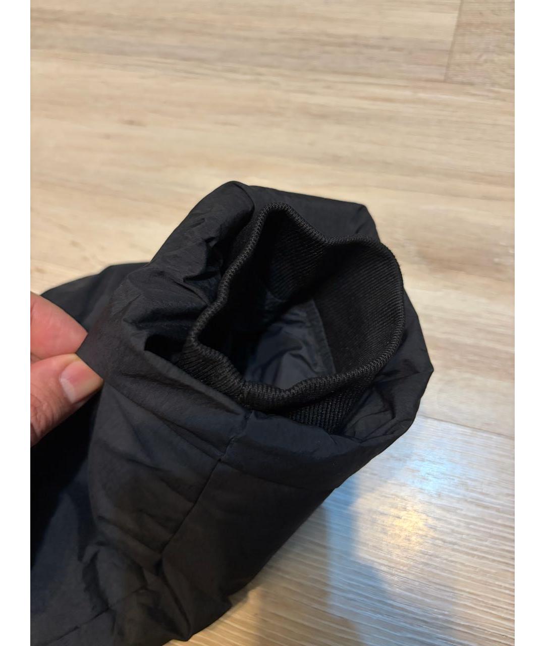 STONE ISLAND Черная полиуретановая куртка, фото 5