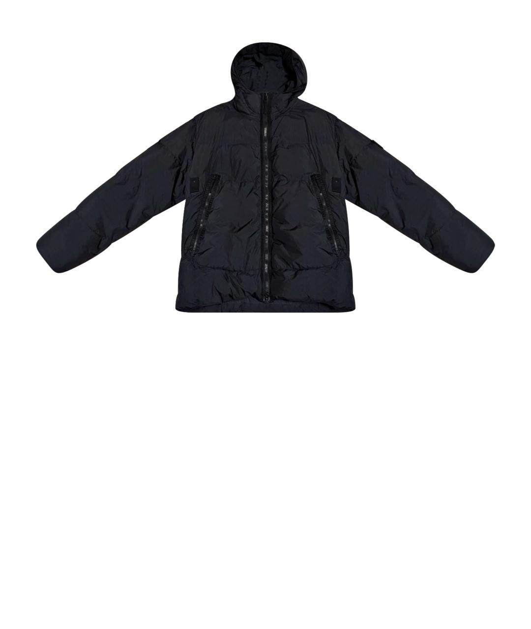 STONE ISLAND Черная полиуретановая куртка, фото 1