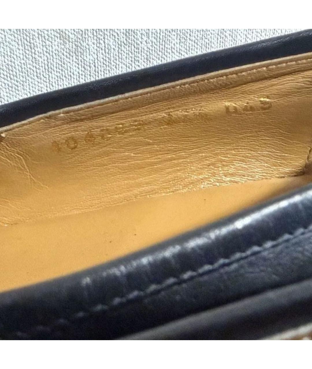 GUCCI Черные кожаные лоферы, фото 4