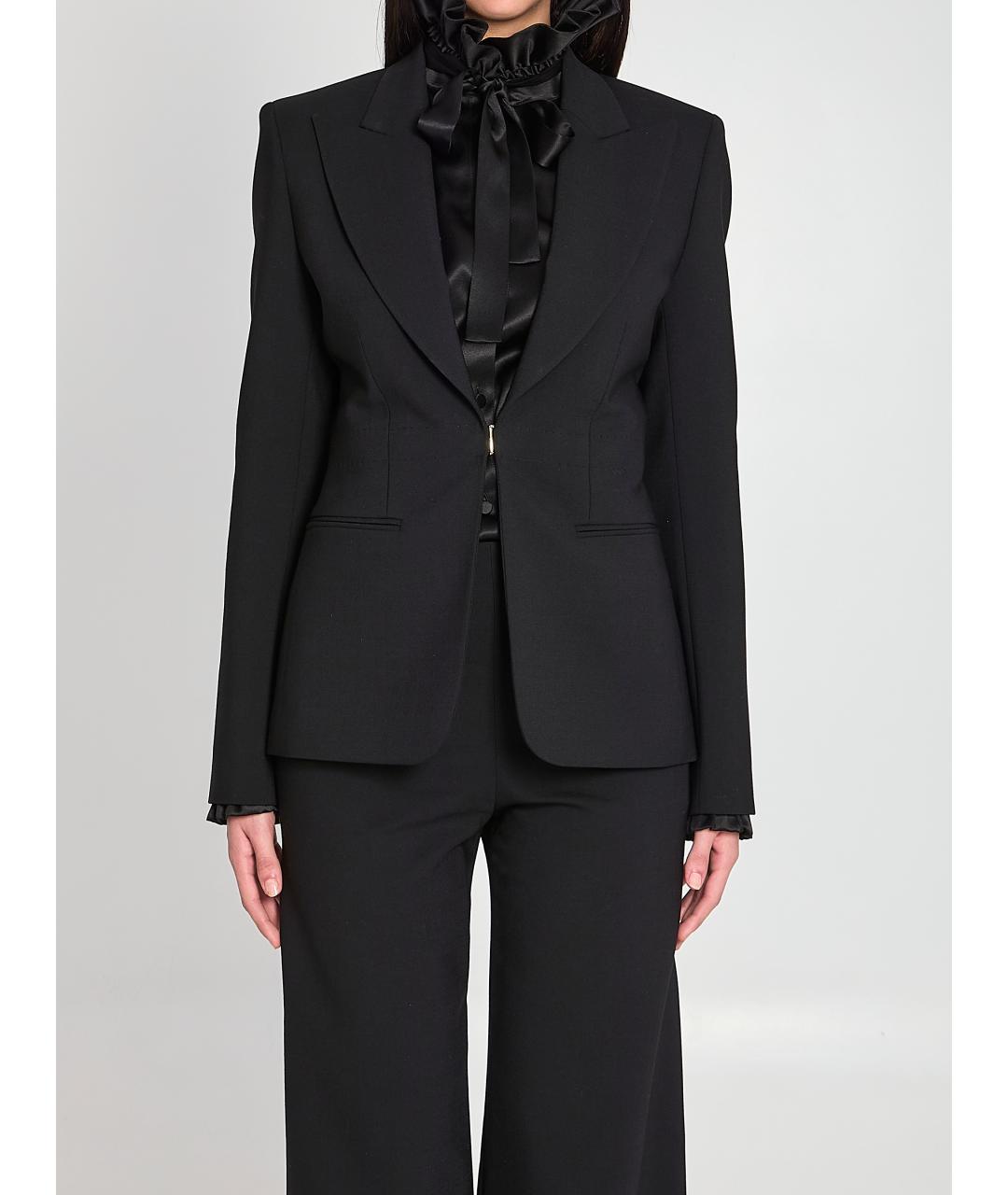 GUCCI Черный шерстяной жакет/пиджак, фото 6