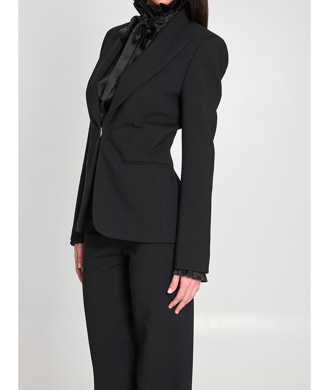 GUCCI Черный шерстяной жакет/пиджак, фото 2