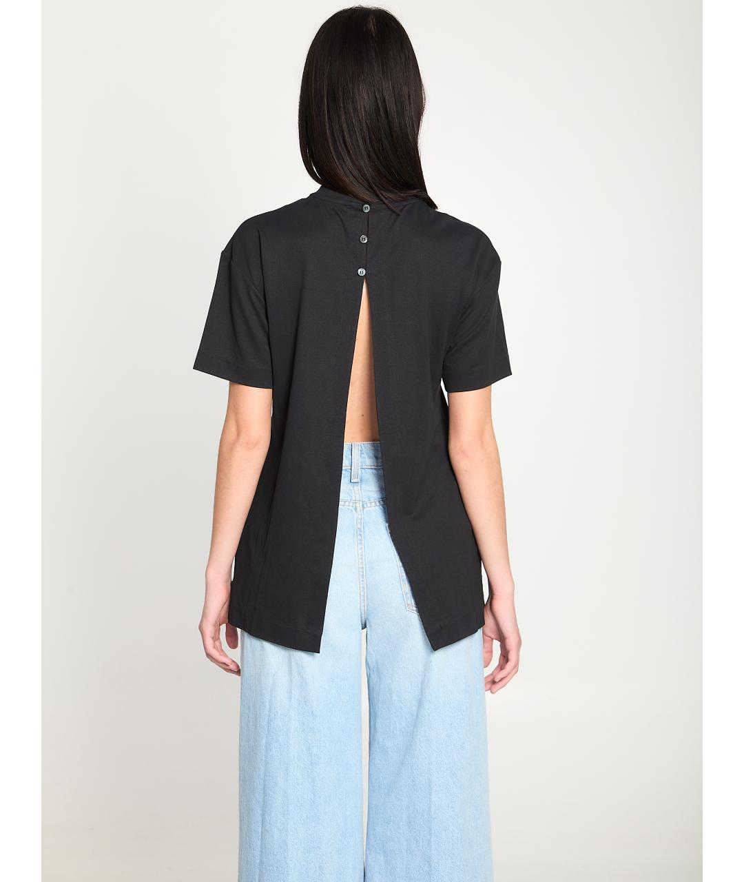 JACQUEMUS Черная футболка, фото 4