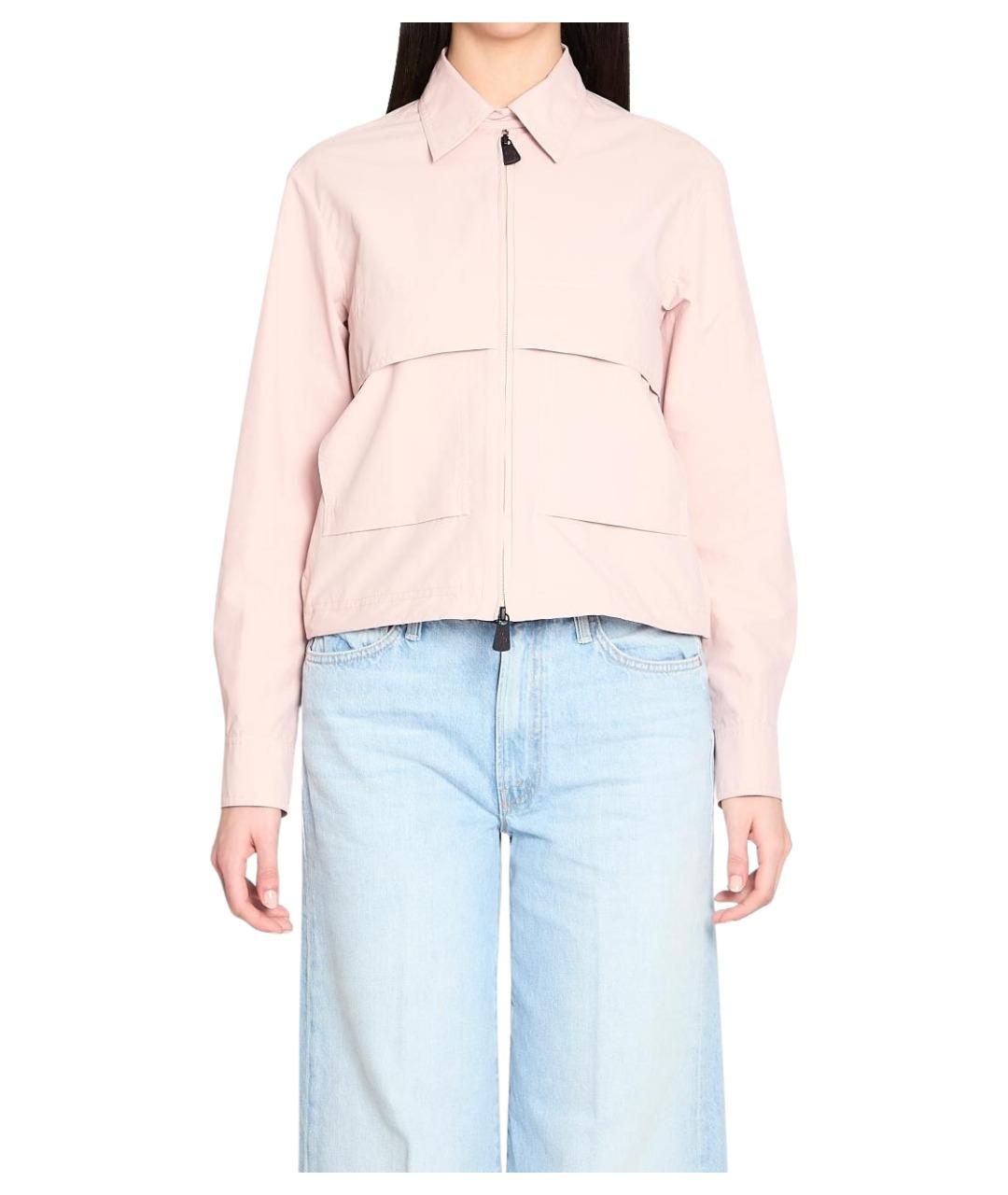 MONCLER GRENOBLE Розовая полиэстеровая куртка, фото 1