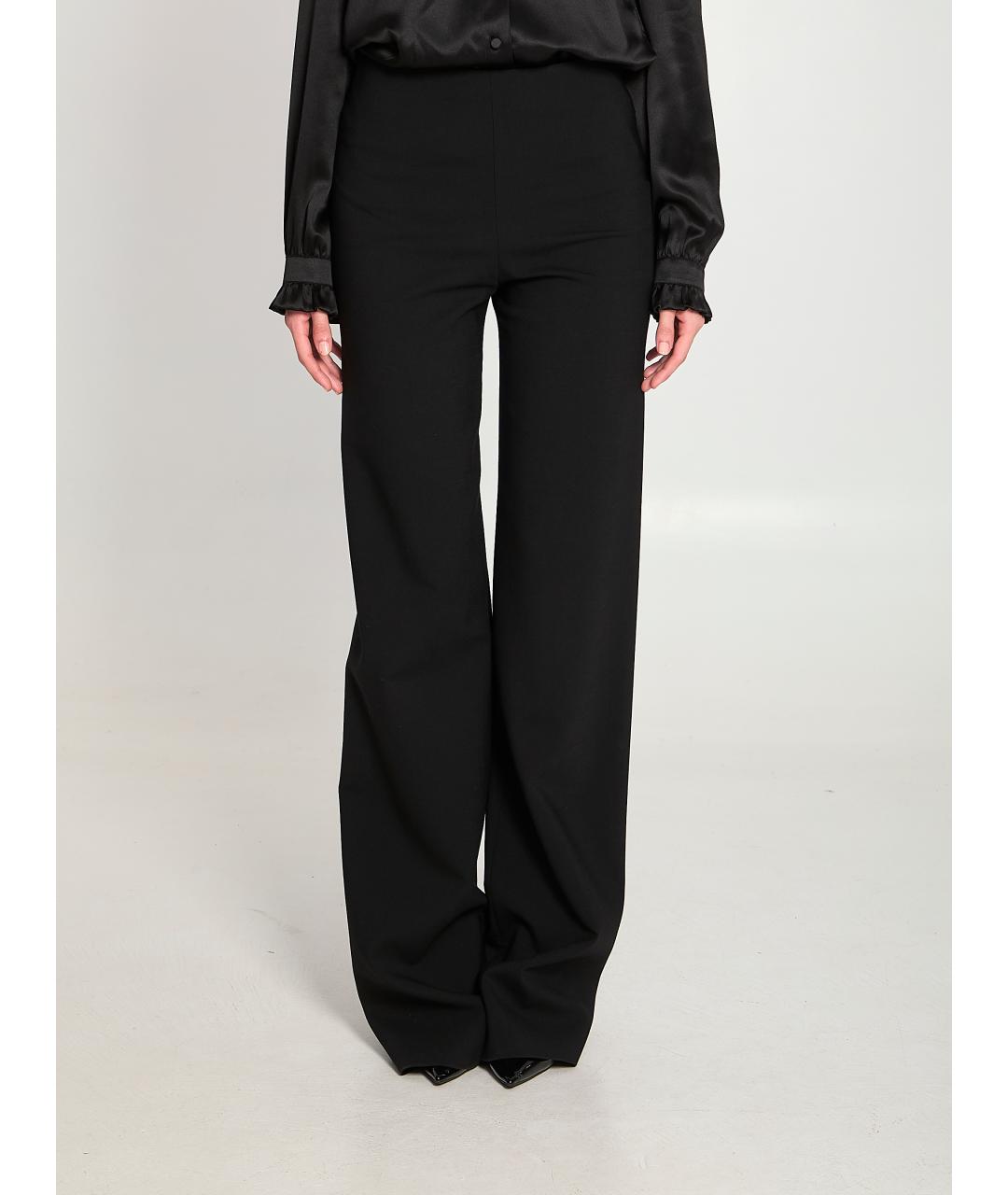 GUCCI Черные шерстяные прямые брюки, фото 5