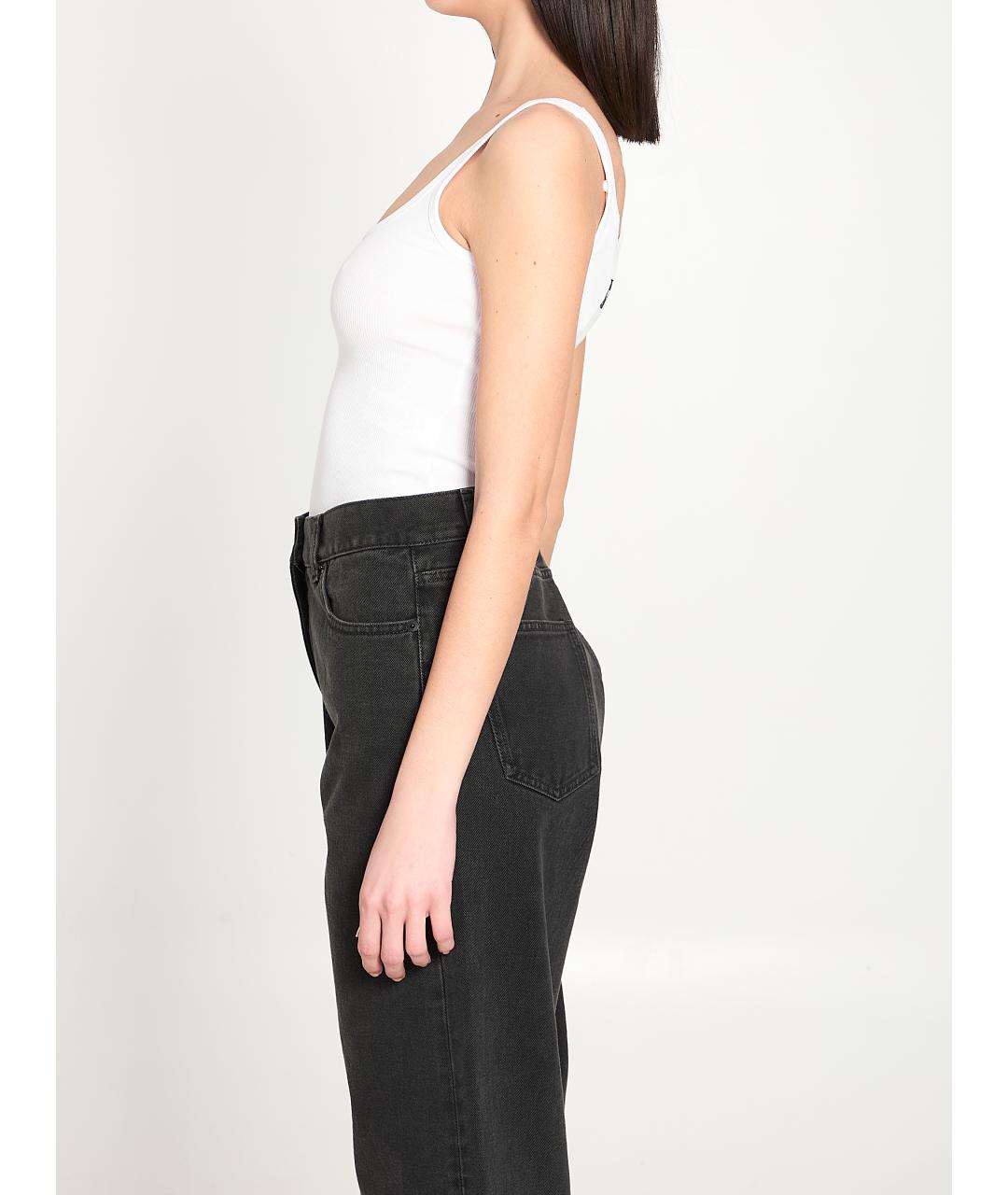 MARINE SERRE Белая хлопковая майка, фото 3