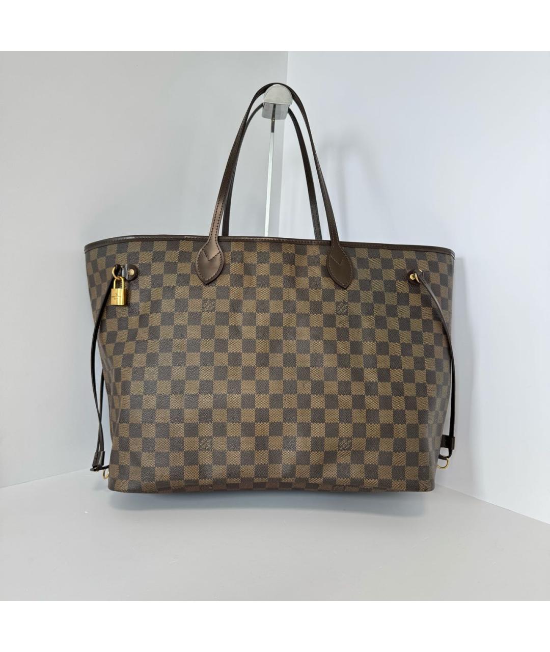 LOUIS VUITTON Коричневая сумка тоут, фото 9