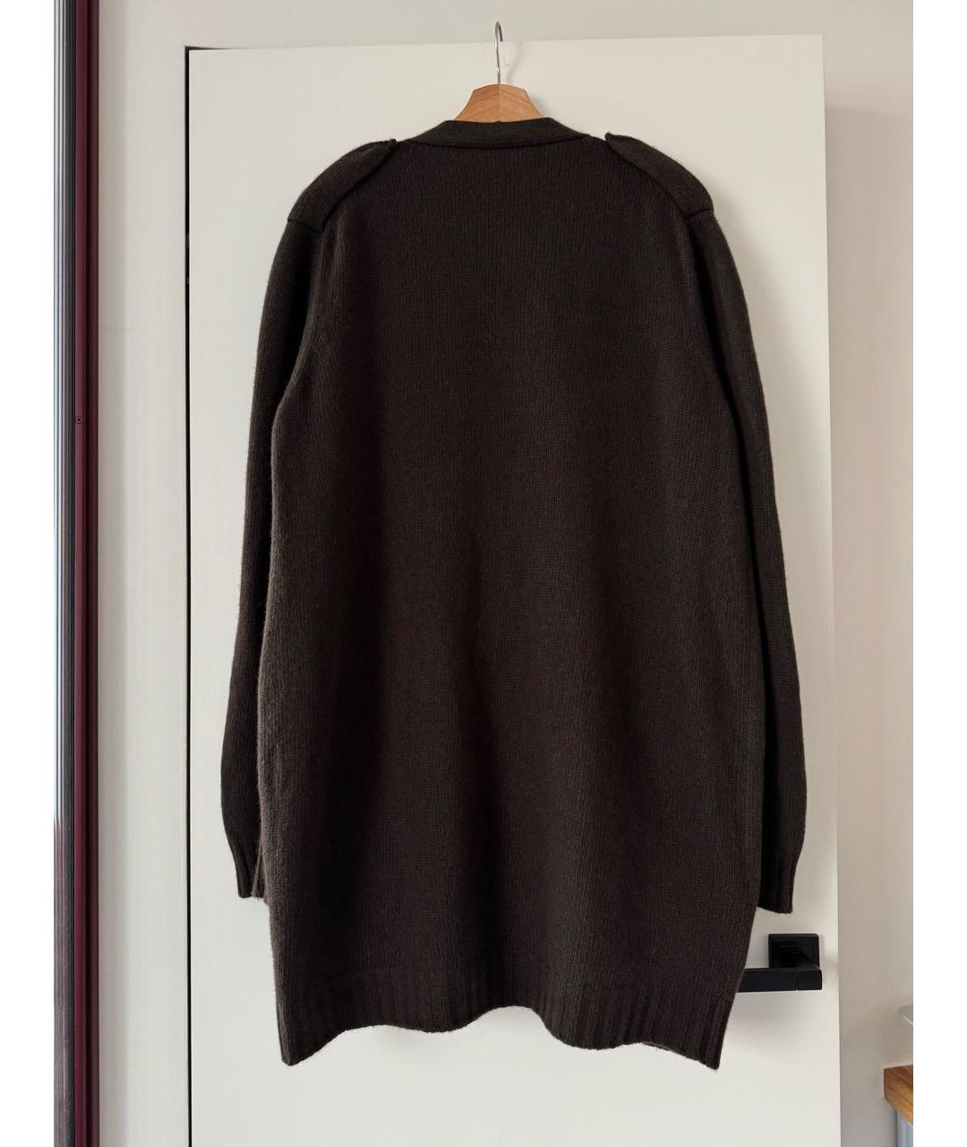 MAX MARA Коричневый шерстяной кардиган, фото 2