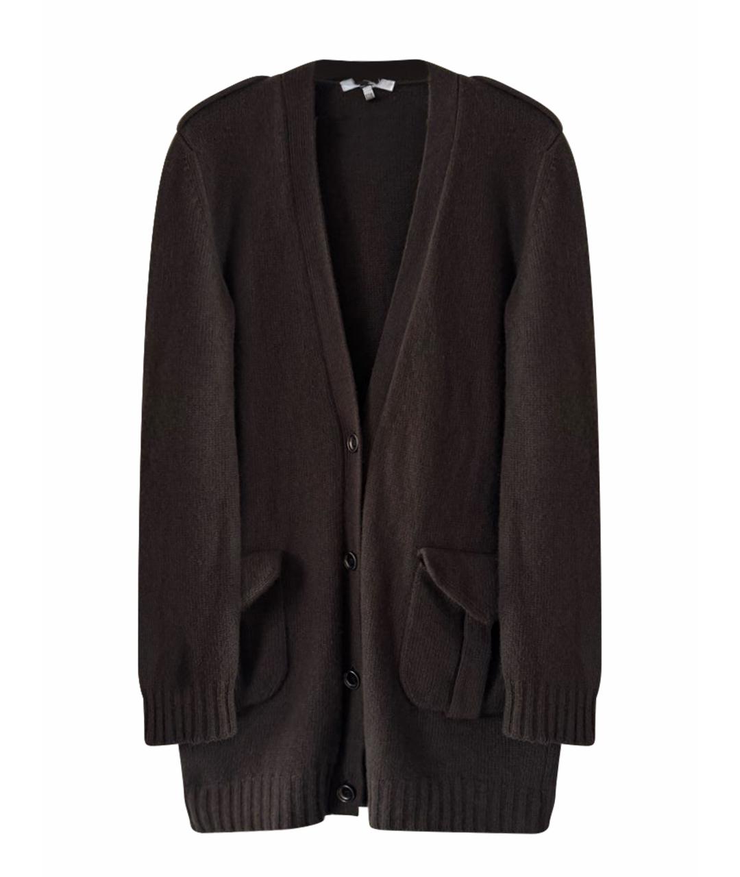 MAX MARA Коричневый шерстяной кардиган, фото 1