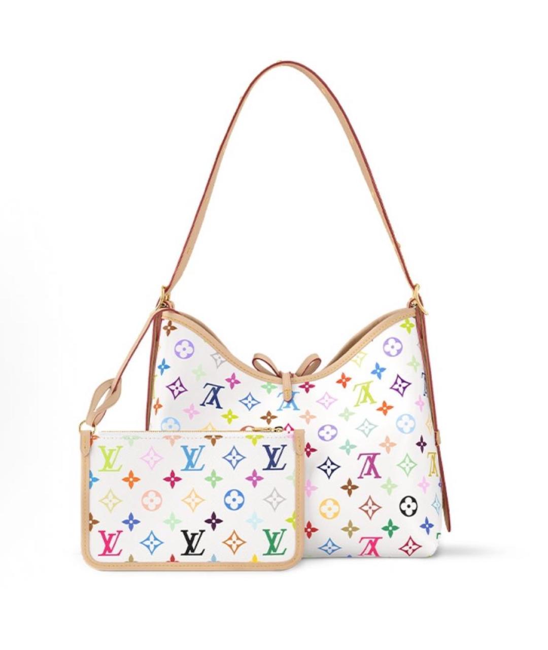 LOUIS VUITTON Белая сумка через плечо, фото 3