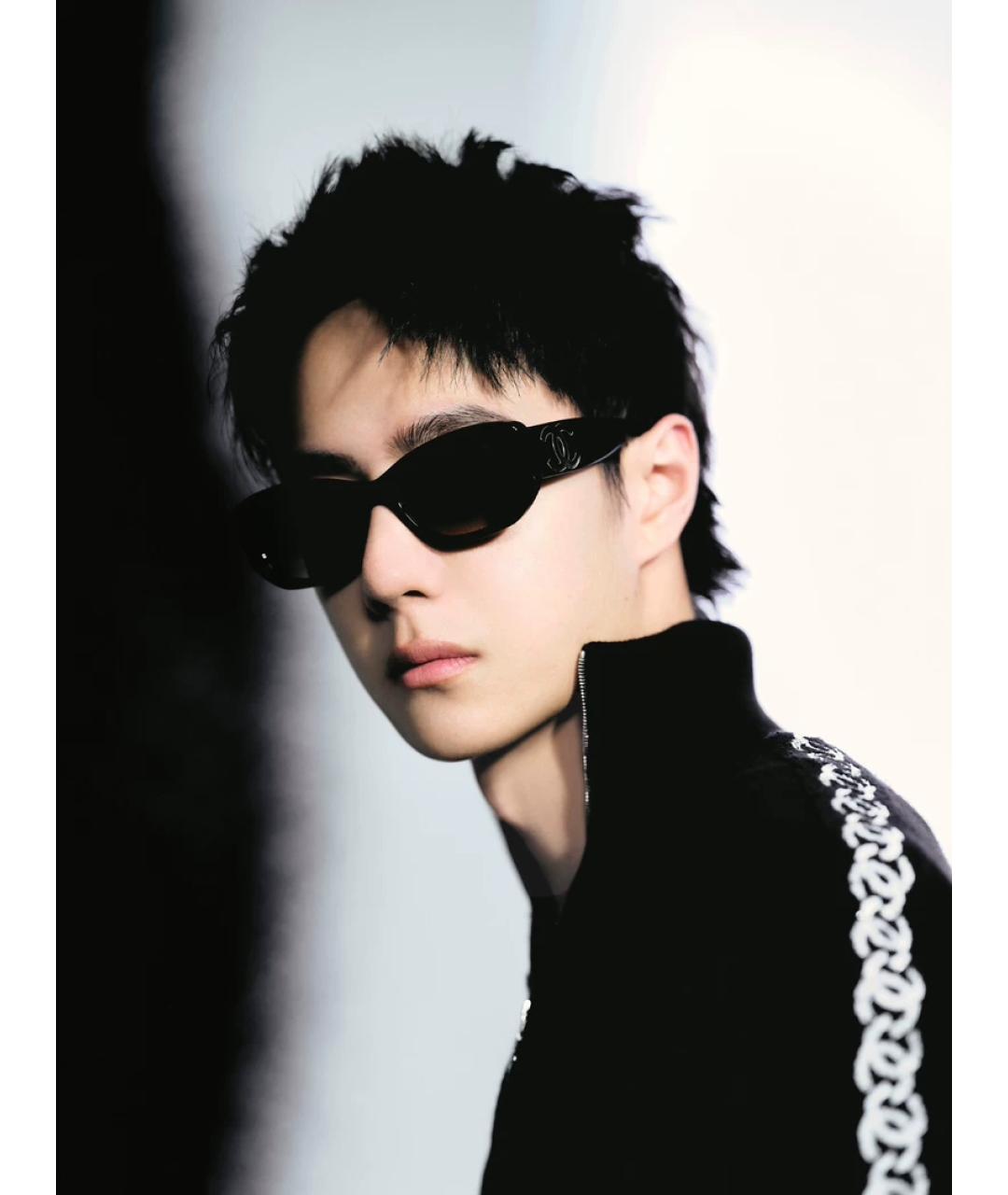 CHANEL Черные пластиковые солнцезащитные очки, фото 8