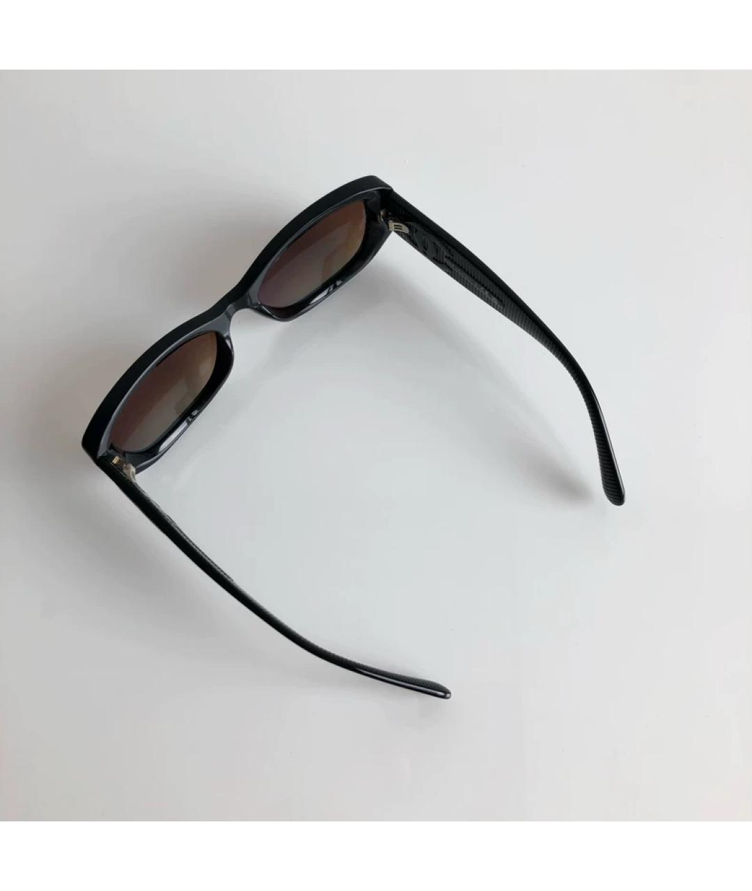 CHANEL Черные пластиковые солнцезащитные очки, фото 4