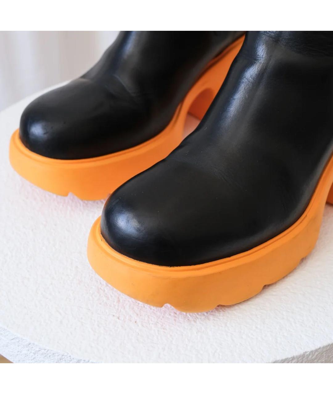 BOTTEGA VENETA Черные кожаные ботинки, фото 6