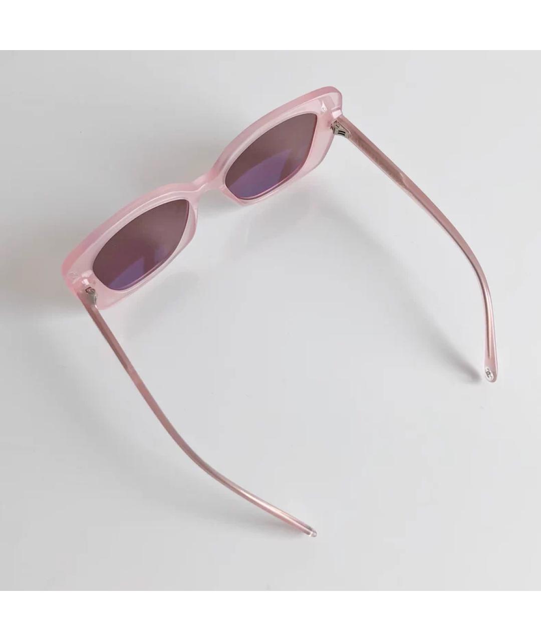 CHANEL Розовые пластиковые солнцезащитные очки, фото 3