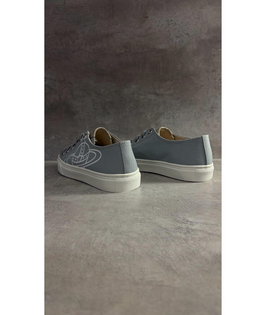 VIVIENNE WESTWOOD Серые текстильные кеды, фото 6