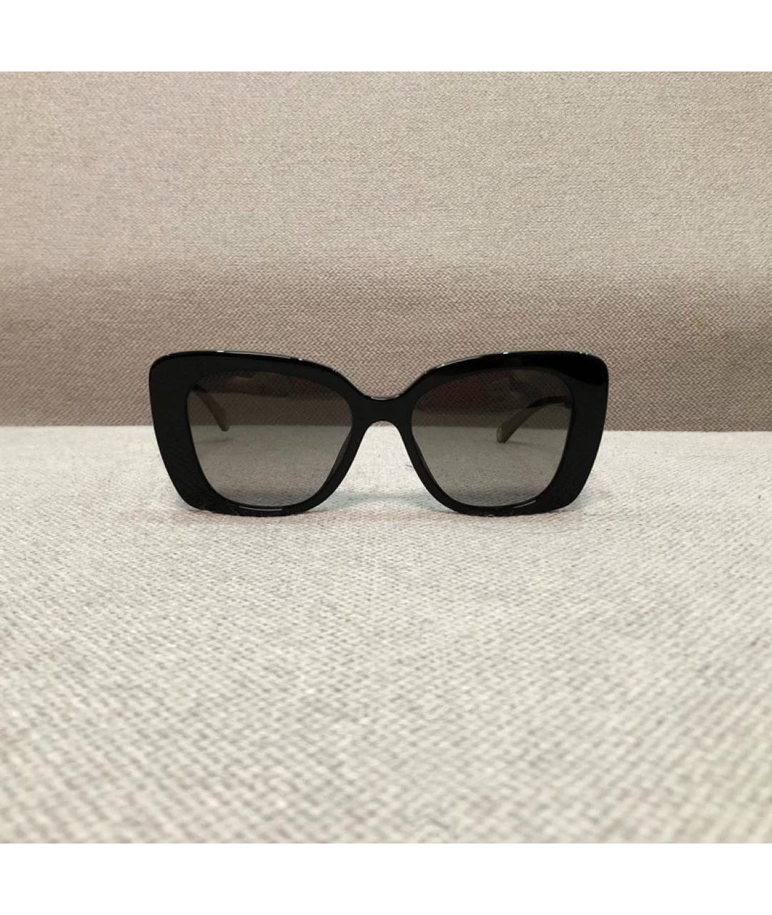 CHANEL Черные пластиковые солнцезащитные очки, фото 2