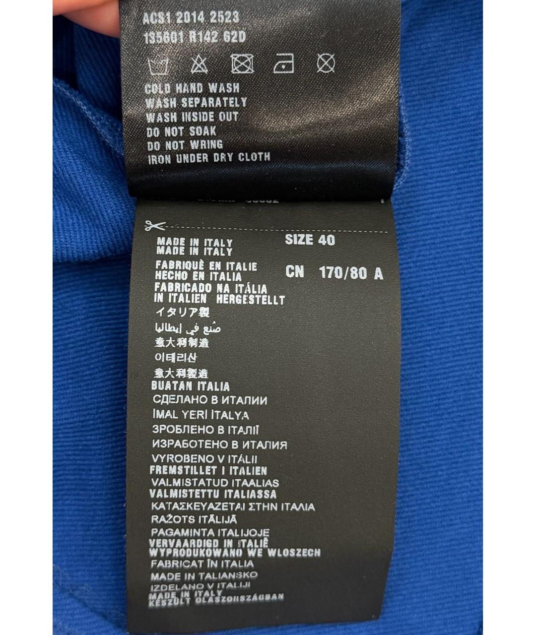 PRADA Синяя полиамидовая футболка, фото 7