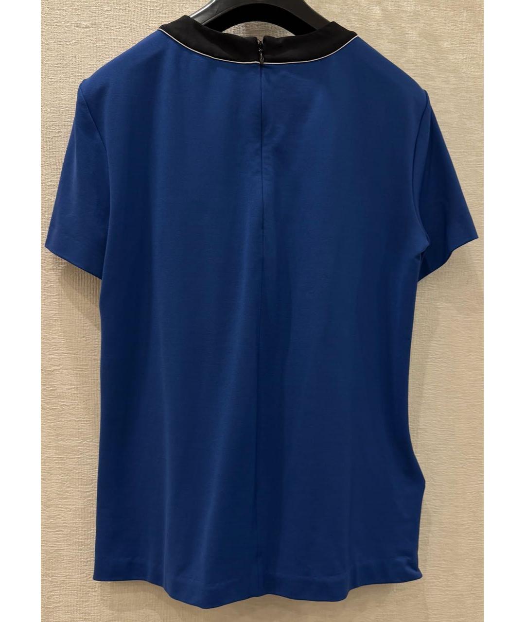 PRADA Синяя полиамидовая футболка, фото 2