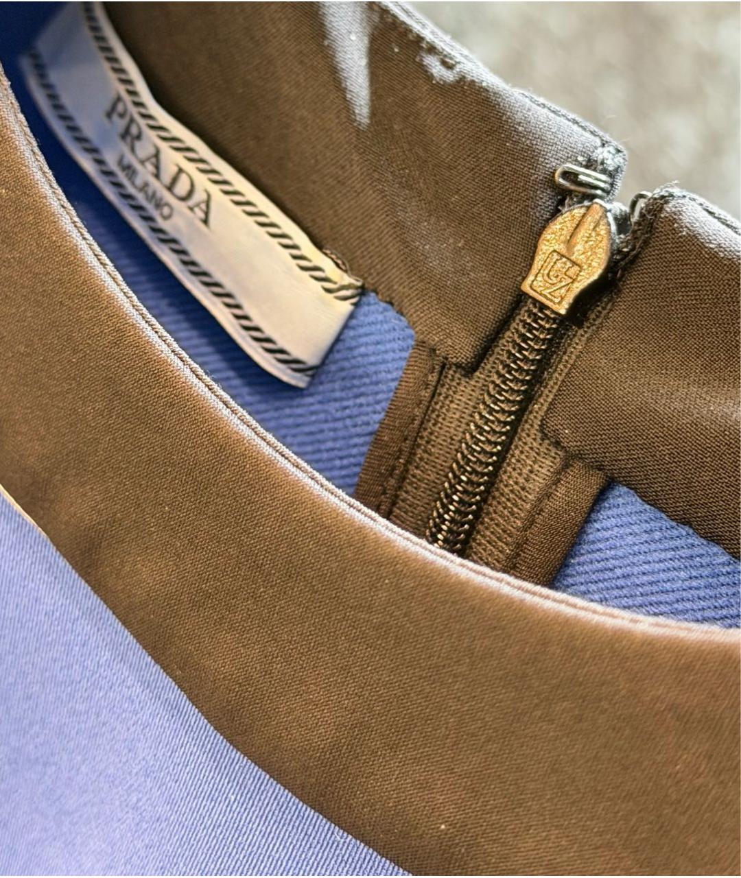 PRADA Синяя полиамидовая футболка, фото 3