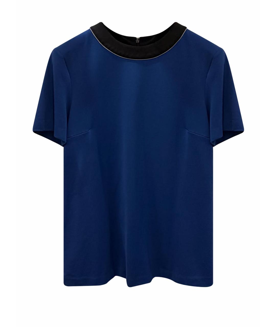 PRADA Синяя полиамидовая футболка, фото 1