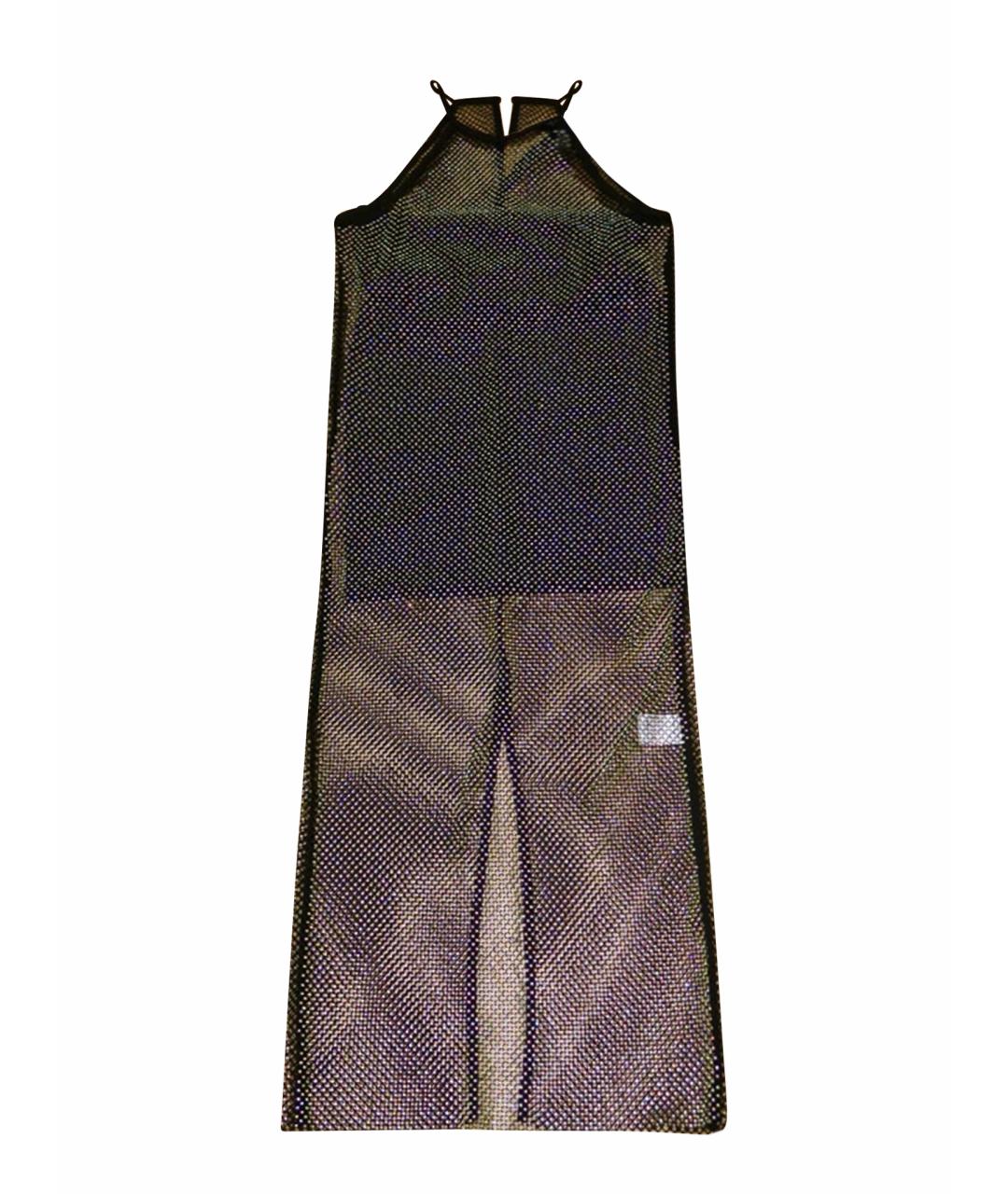 PATRIZIA PEPE Черное полиэстеровое вечернее платье, фото 1