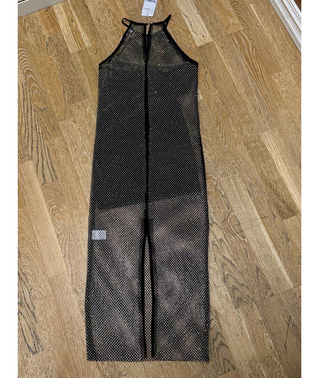 PATRIZIA PEPE Черное полиэстеровое вечернее платье, фото 4