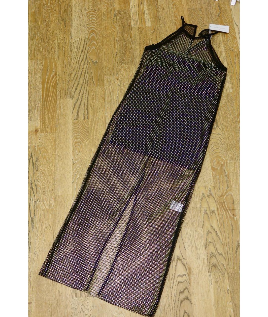 PATRIZIA PEPE Черное полиэстеровое вечернее платье, фото 9