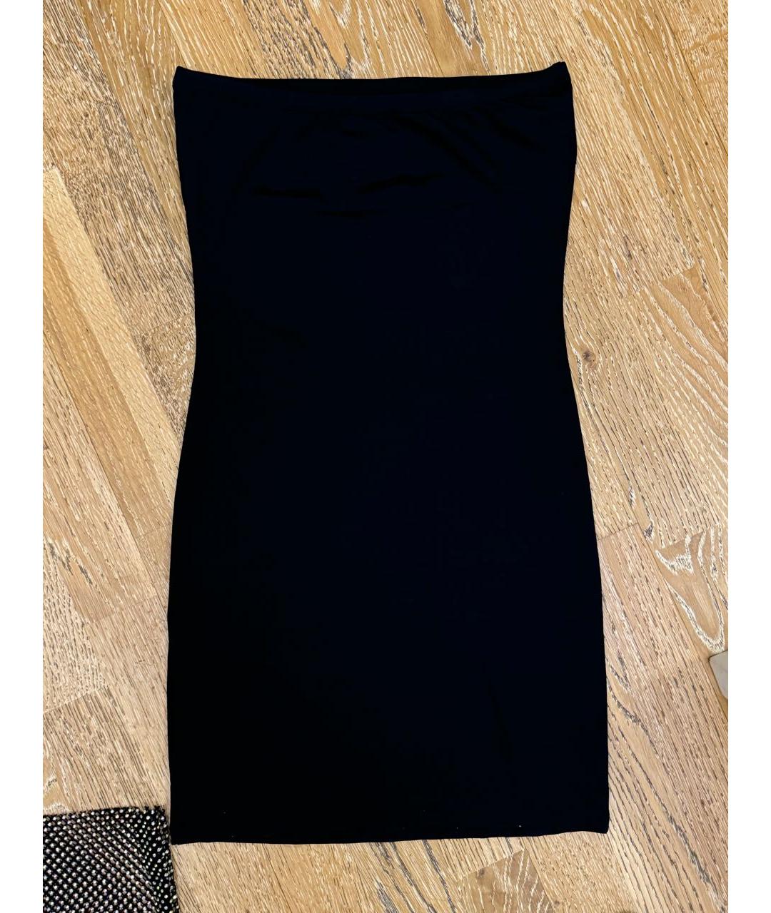 PATRIZIA PEPE Черное полиэстеровое вечернее платье, фото 7
