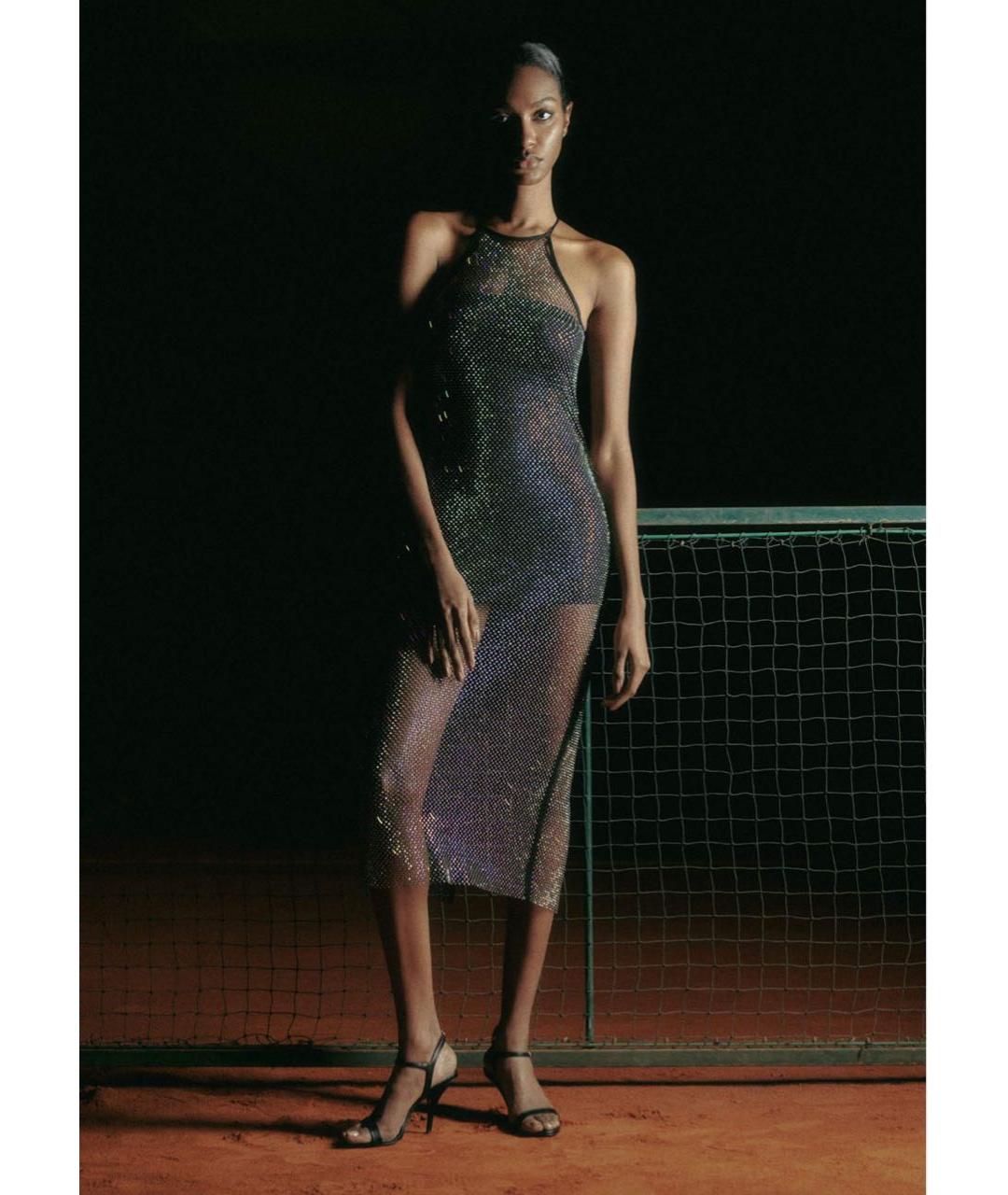 PATRIZIA PEPE Черное полиэстеровое вечернее платье, фото 2