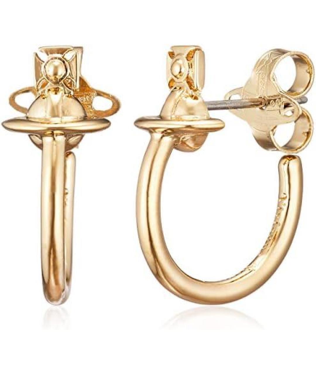 VIVIENNE WESTWOOD Золотые латунные серьги, фото 9
