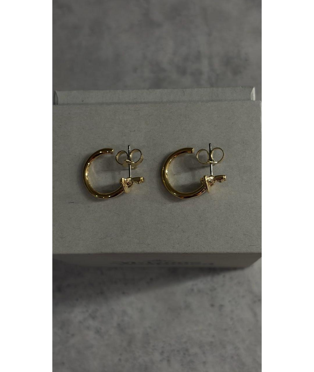 VIVIENNE WESTWOOD Золотые латунные серьги, фото 4