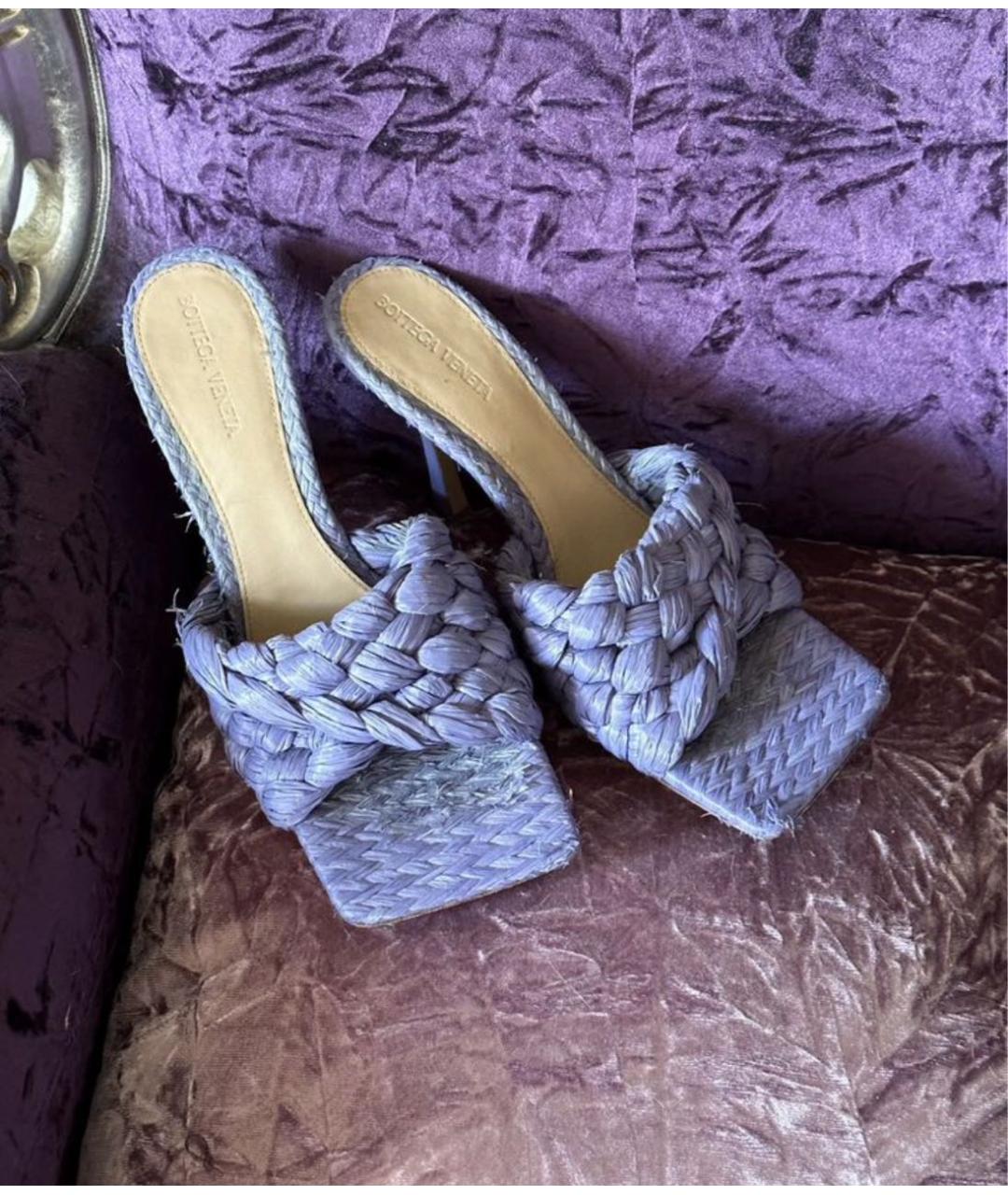BOTTEGA VENETA Фиолетовые мюли, фото 2