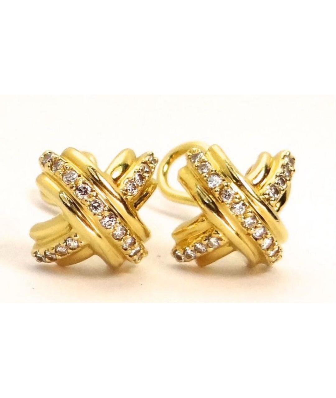 TIFFANY&CO Золотые серьги из желтого золота, фото 4