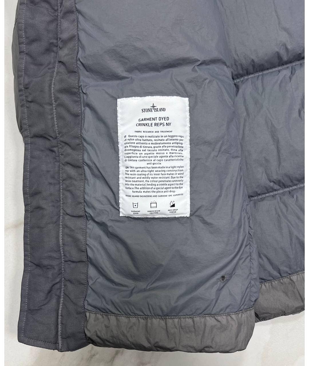 STONE ISLAND Серый пуховик, фото 6