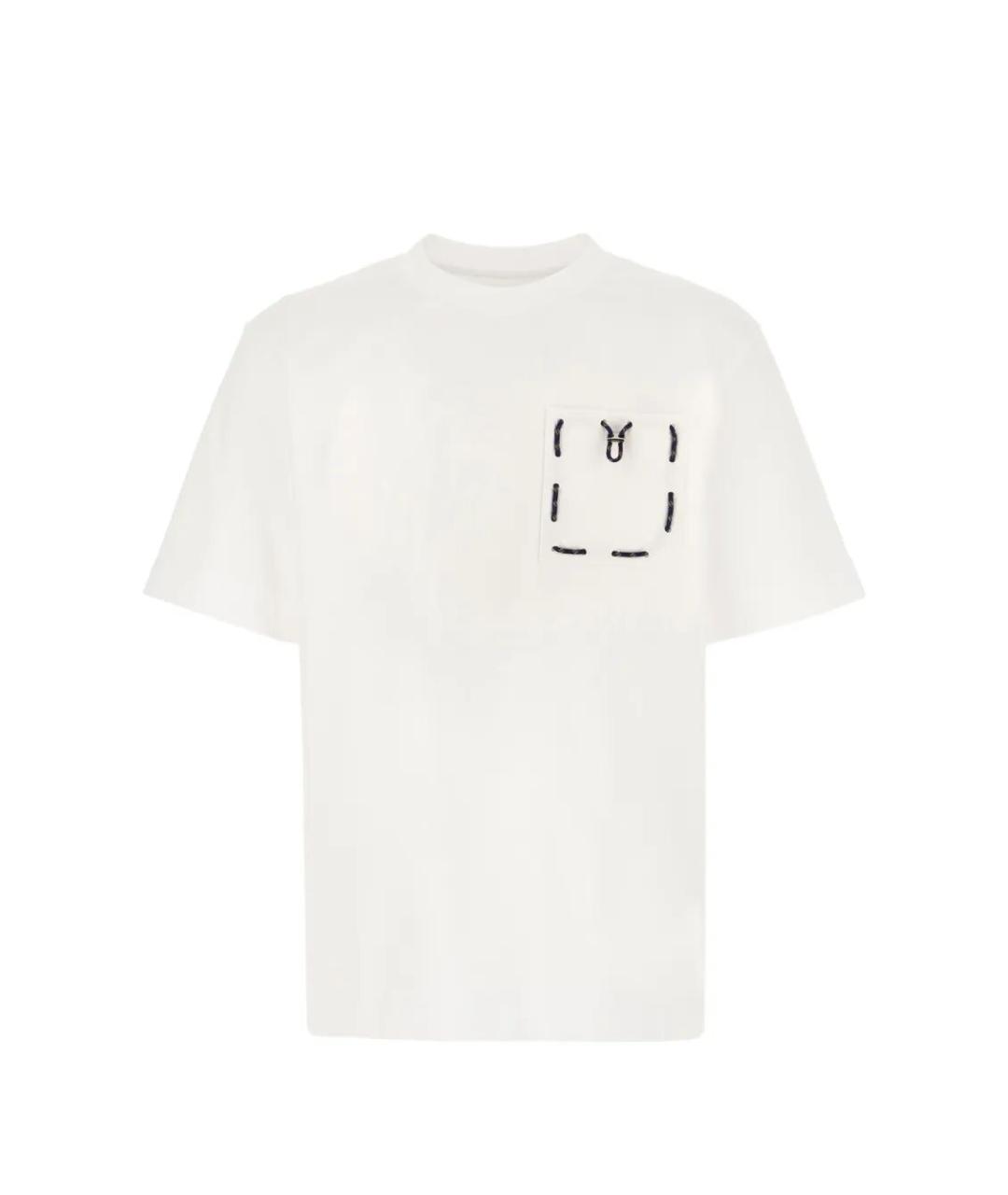 FENDI Белая хлопковая футболка, фото 1