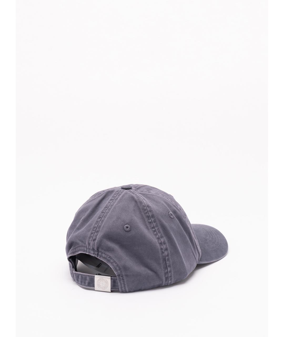 STONE ISLAND Синяя хлопковая кепка/бейсболка, фото 2