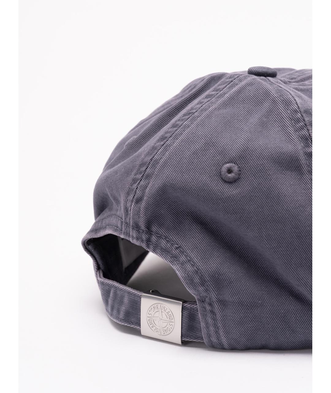 STONE ISLAND Синяя хлопковая кепка/бейсболка, фото 3