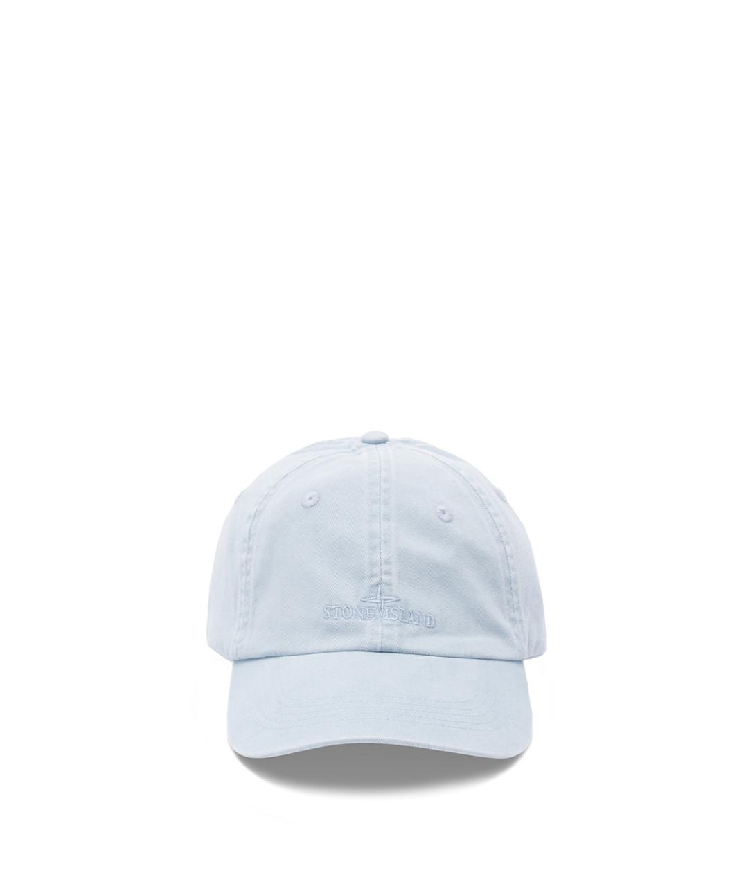 STONE ISLAND Голубая хлопковая кепка/бейсболка, фото 1