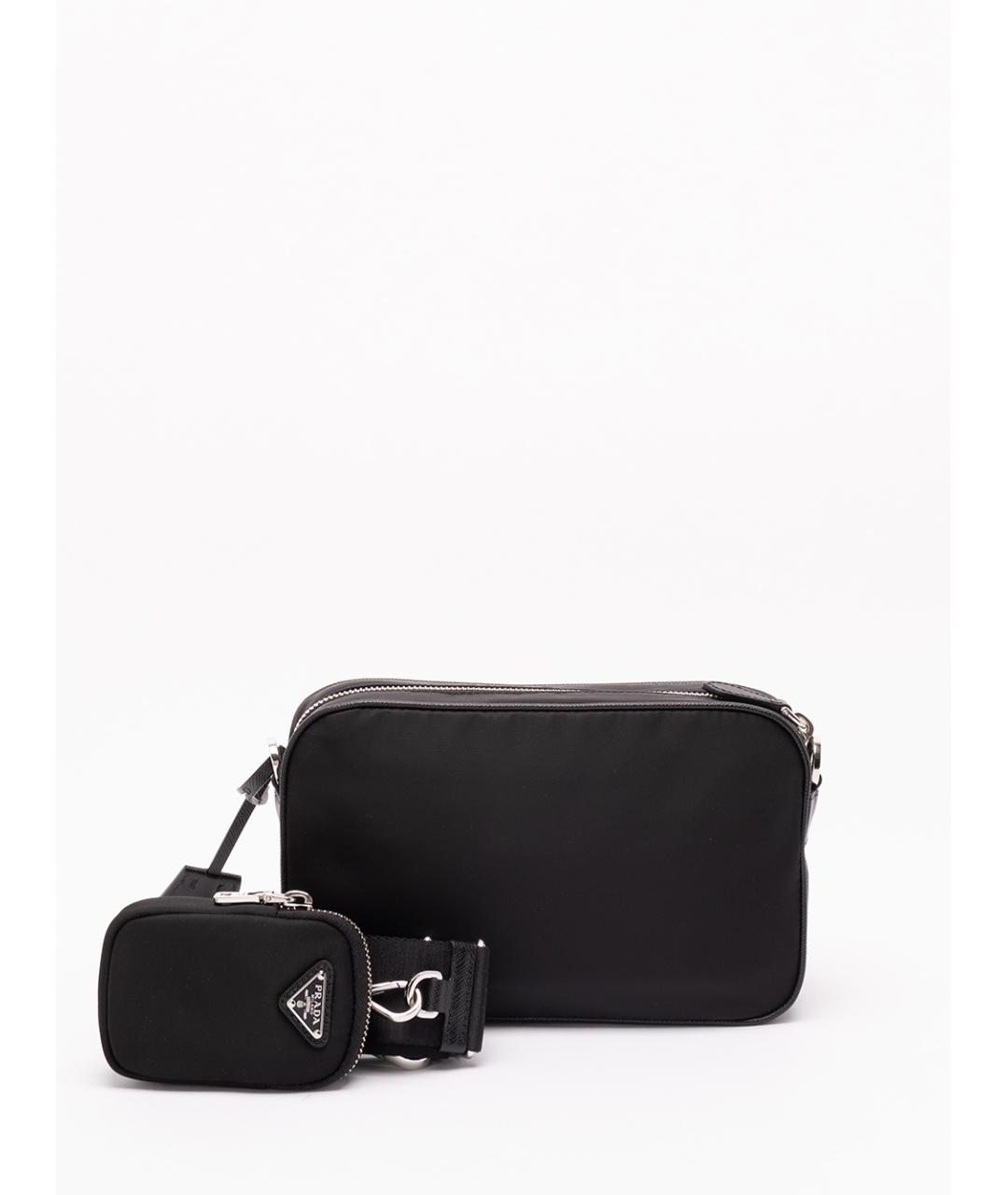 PRADA Черная синтетическая сумка через плечо, фото 2