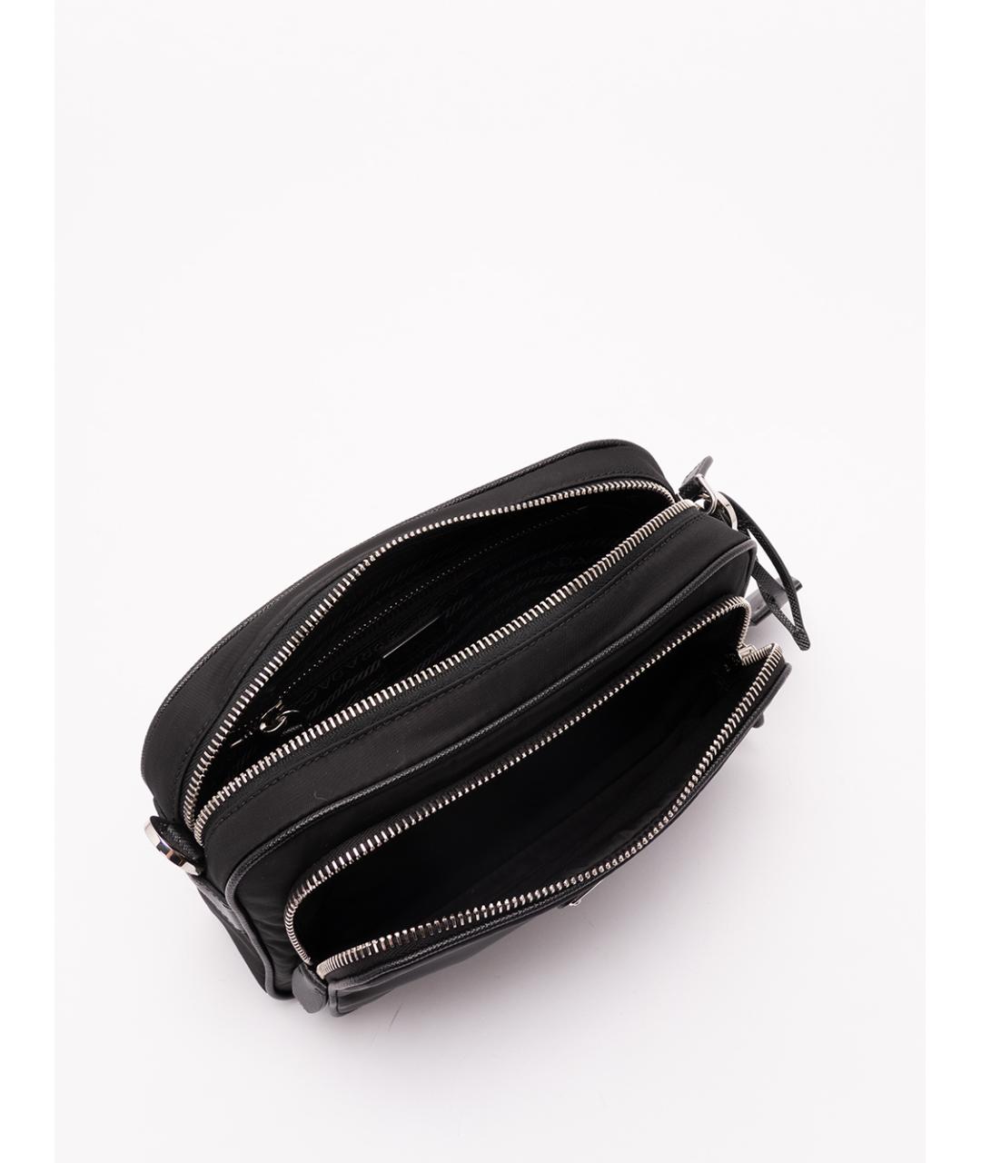 PRADA Черная синтетическая сумка через плечо, фото 6