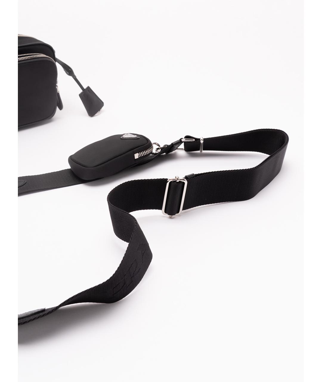 PRADA Черная синтетическая сумка через плечо, фото 5