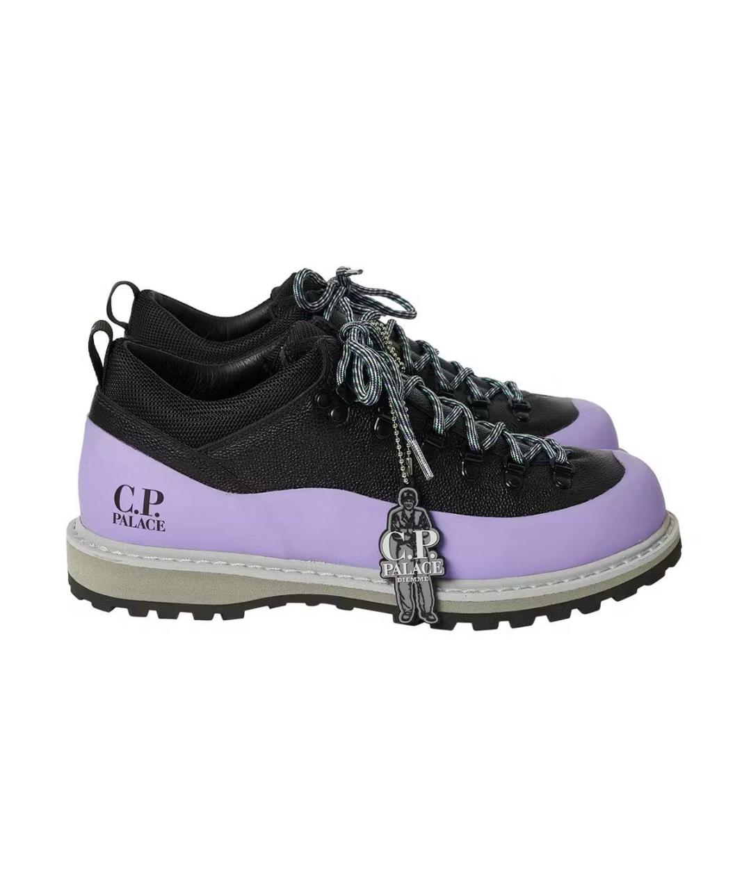 CP COMPANY Черные кожаные низкие ботинки, фото 5