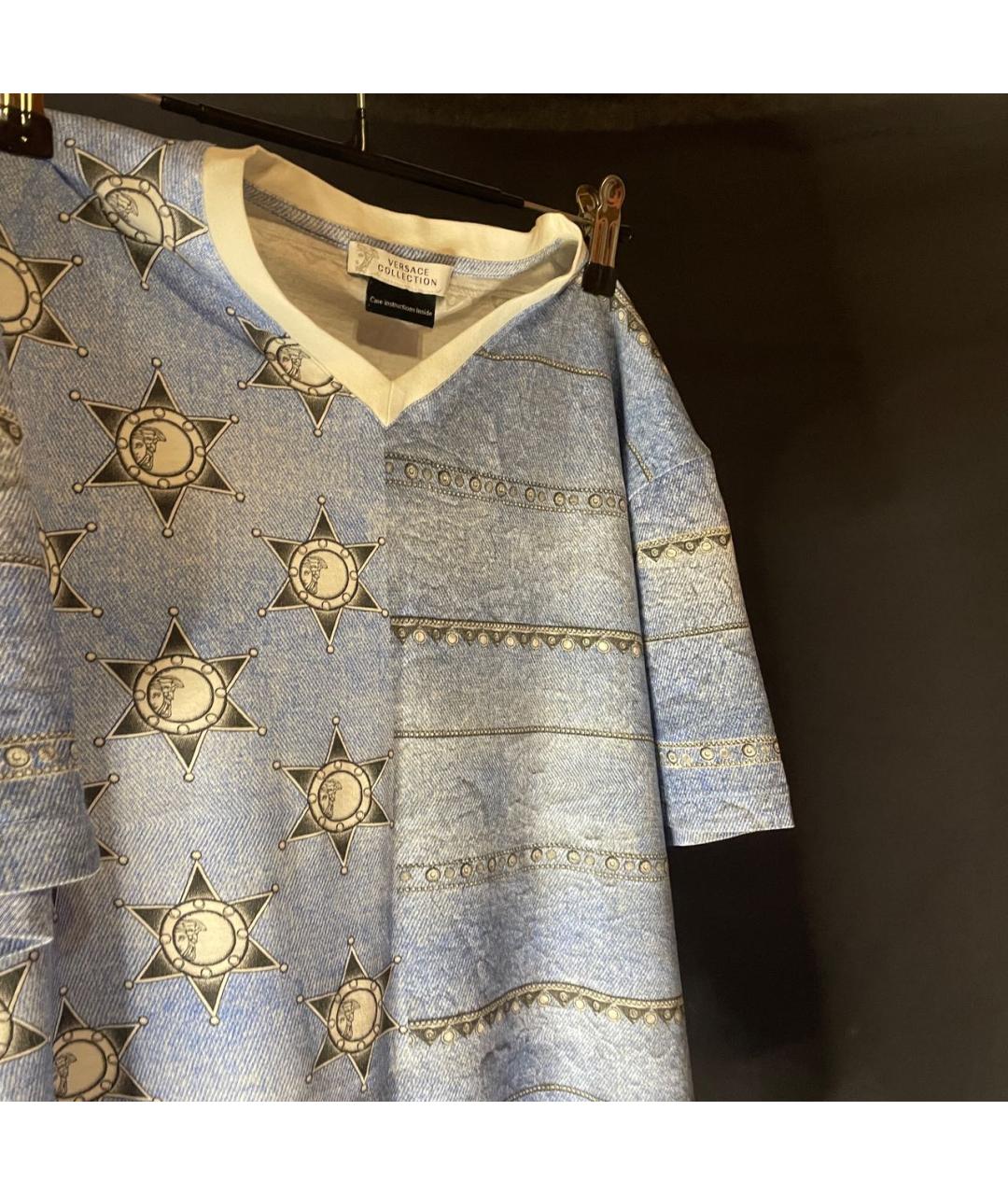 VERSACE COLLECTION Мульти хлопковая футболка, фото 3