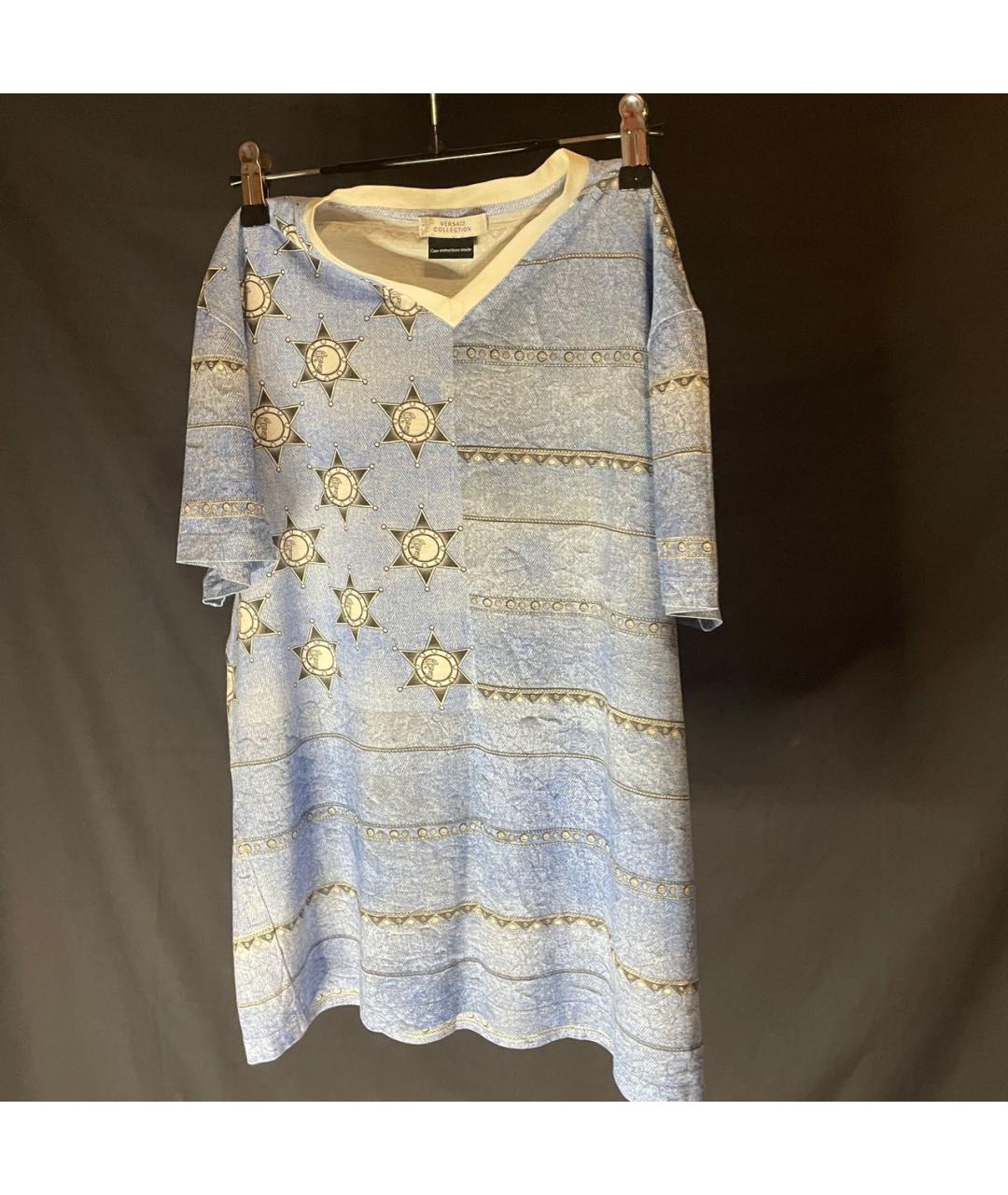 VERSACE COLLECTION Мульти хлопковая футболка, фото 8