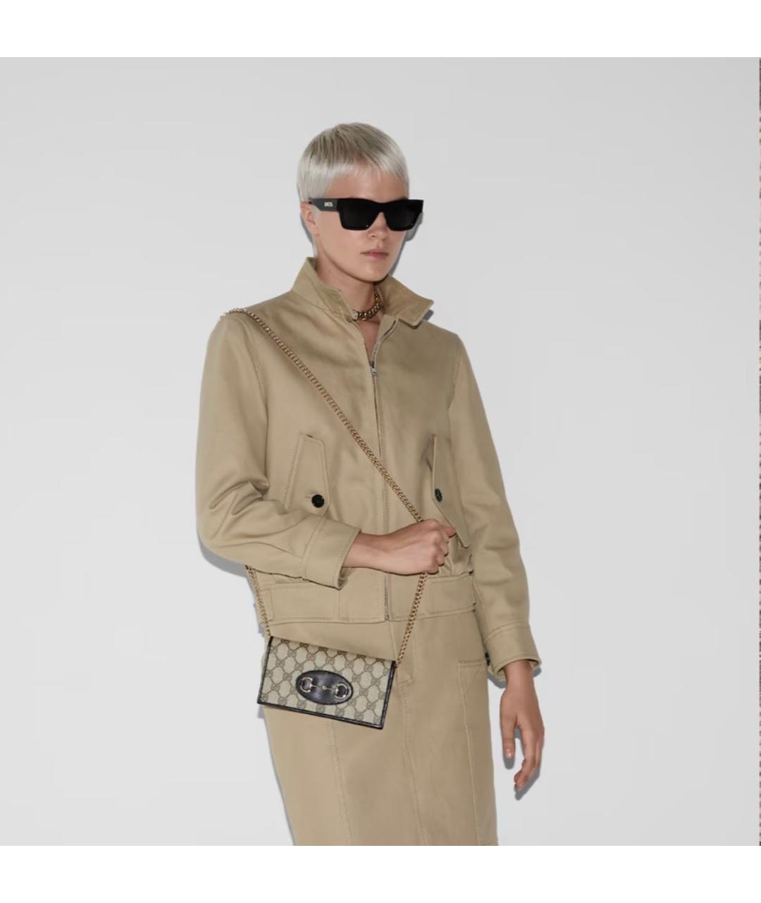 GUCCI Бежевый кошелек, фото 3