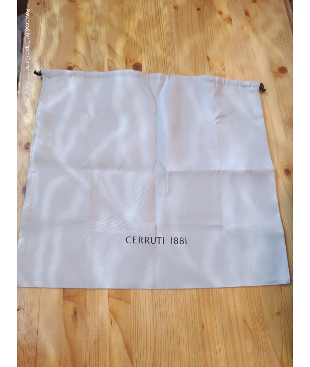 CERRUTI 1881 Черная сумка через плечо из искусственной кожи, фото 5