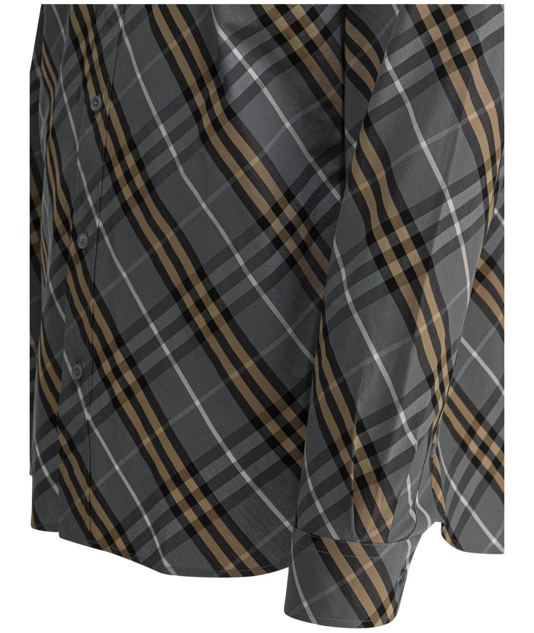 BURBERRY Мульти хлопковая кэжуал рубашка, фото 4