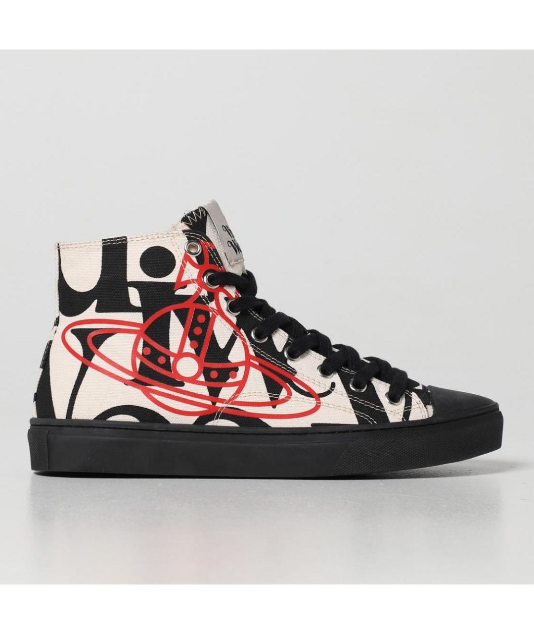 VIVIENNE WESTWOOD Мульти текстильные высокие кроссовки / кеды, фото 9